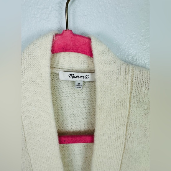Madewell Allston Double-Button Cardigan Sweater in Colorblock - Picture 4 of 9